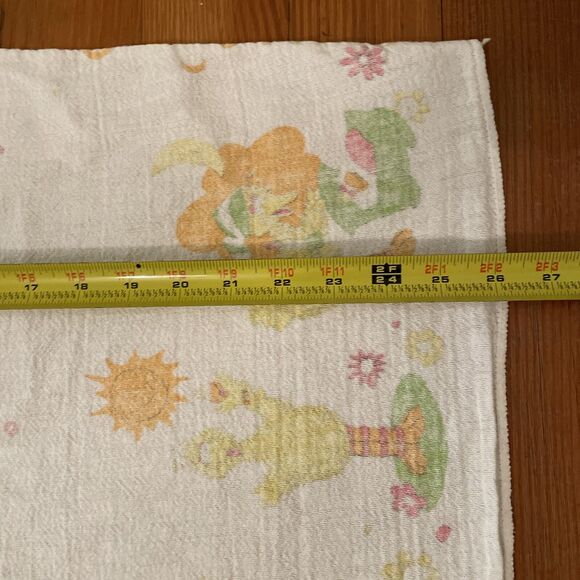 Sesame Street Big Bird Vintage Baby Toddler Receiving Crib Blanket 31x26 in - Picture 4 of 7